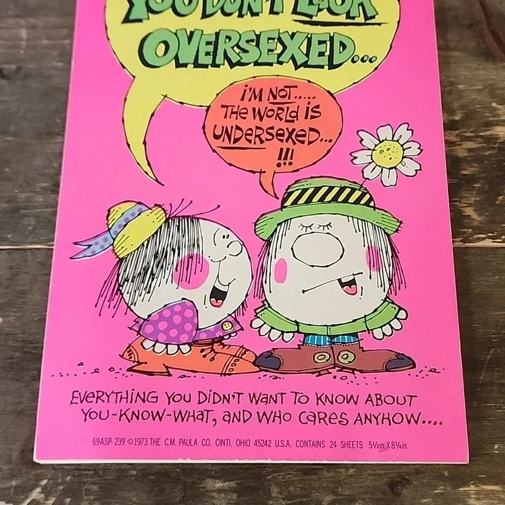 Vintage Stationery The Paula Co. 1973 Paper Pad 24 Sheets Don't Look Oversexed